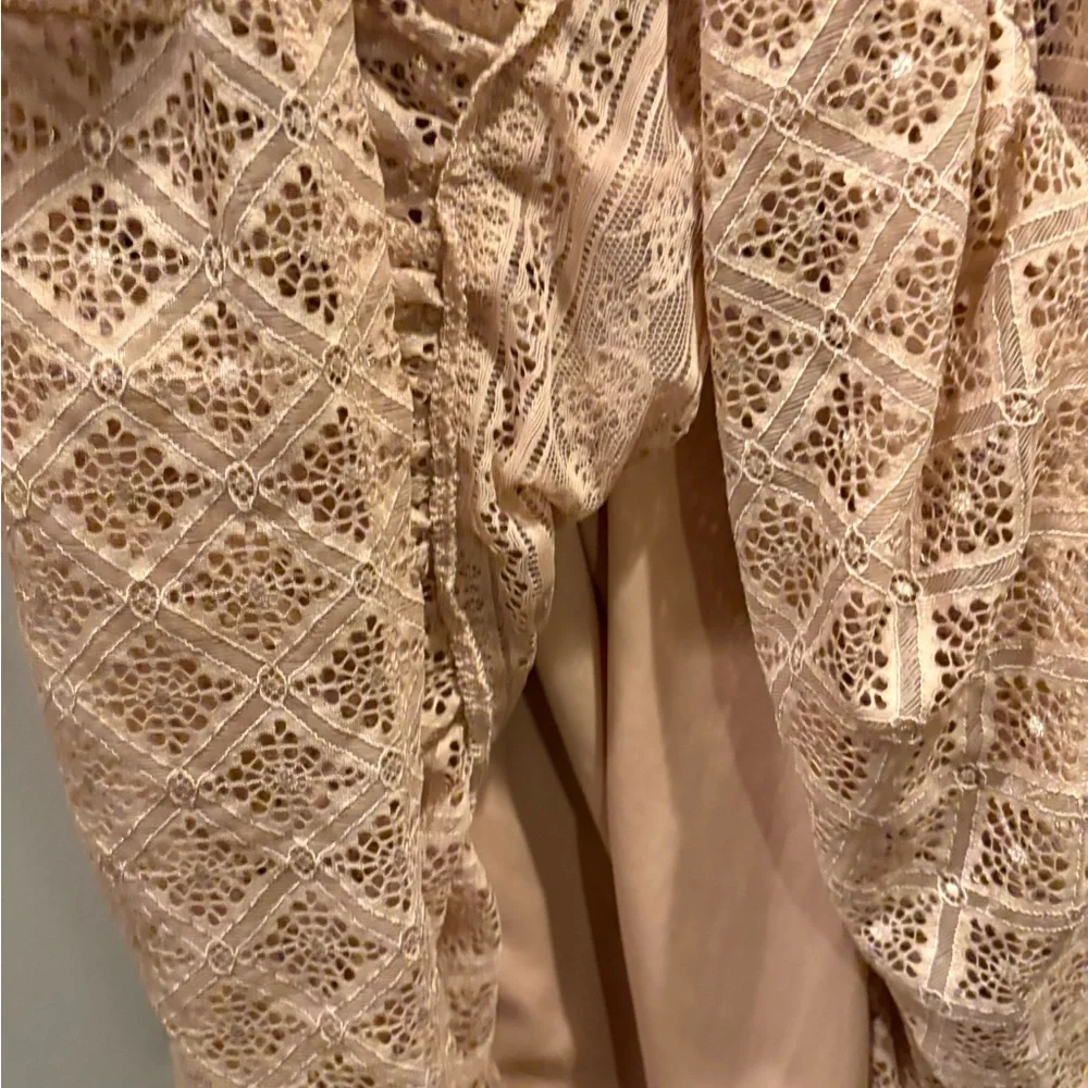 🔥 2/$10 3/12$ Altar'd State Lace large pink Mini Dress - Picture 5 of 7